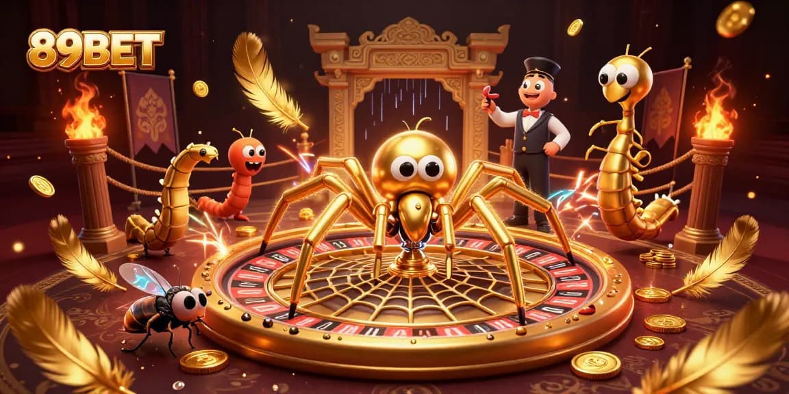 Spin the wheel with 89BET’s unique casino experience as a fly places bets nervously.