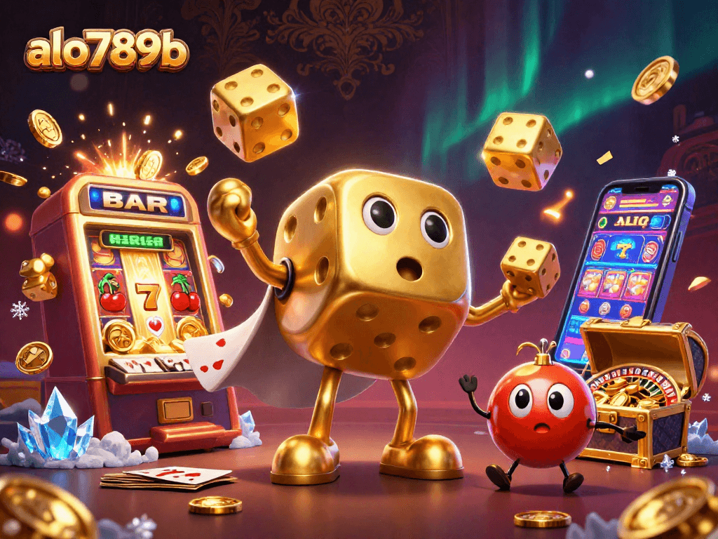 Experience thrilling gameplay with alo789b's vibrant casino action featuring golden dice, jackpots, and more.