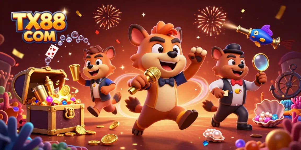 Experience excitement at TX88 COM with a lively comedy casino club scene featuring hyenas!