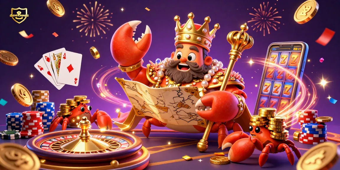 Engage with f8bettt and immerse in a vibrant casino experience with golden crab and treasures.