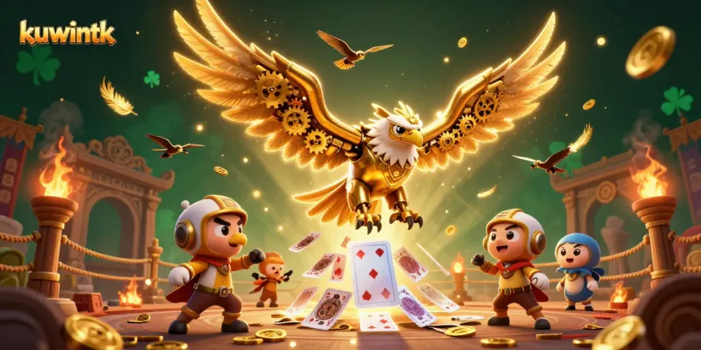 Experience thrilling jackpots at kuwintk with stunning 3D eagle illustrations during epic gameplay.