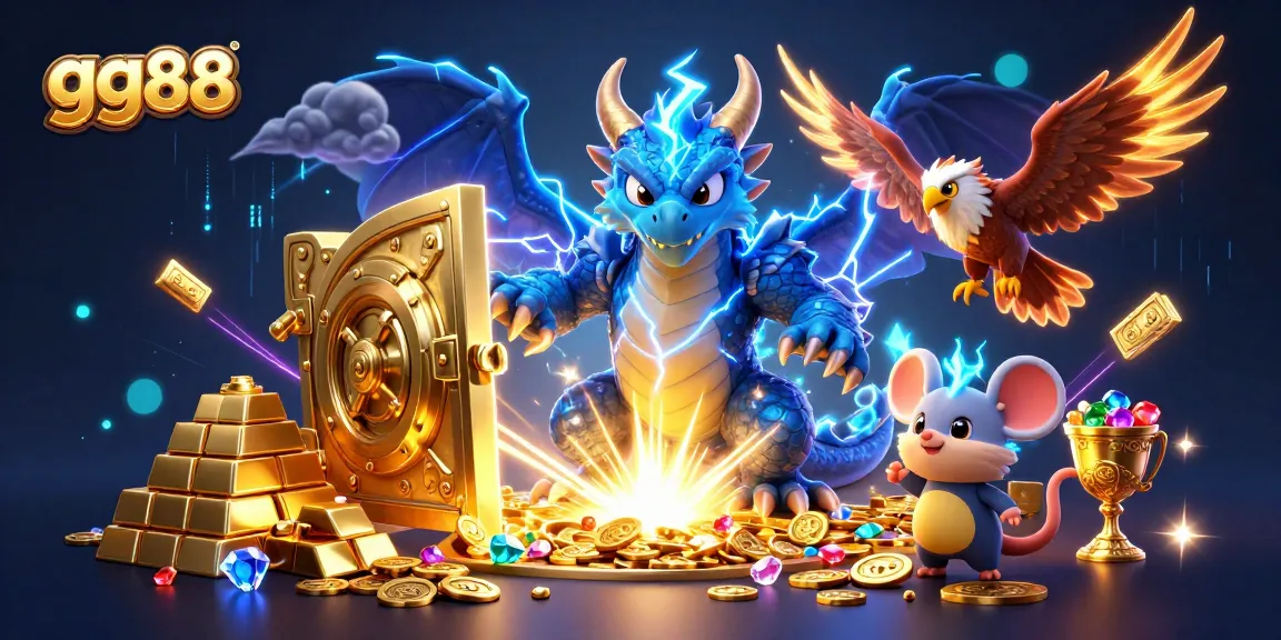 Spin to win at gg88's vibrant casino adventure featuring jewels and treasures!
