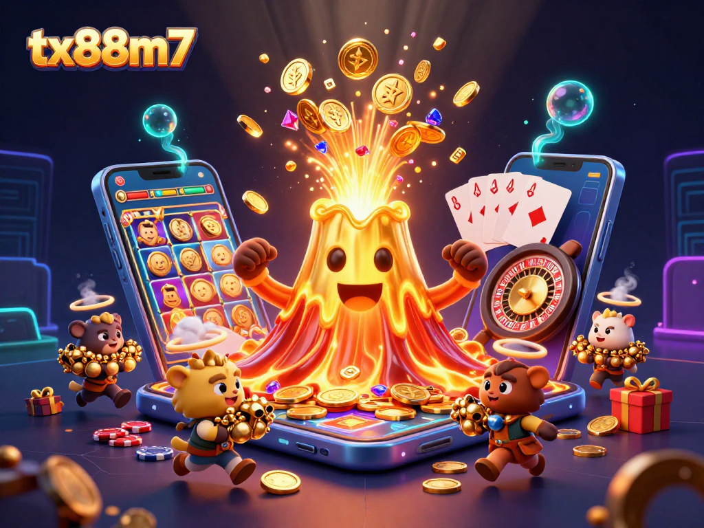 Experience winning spins at tx88m7 with our enticing volcano erupting coins, creating treasure chaos.