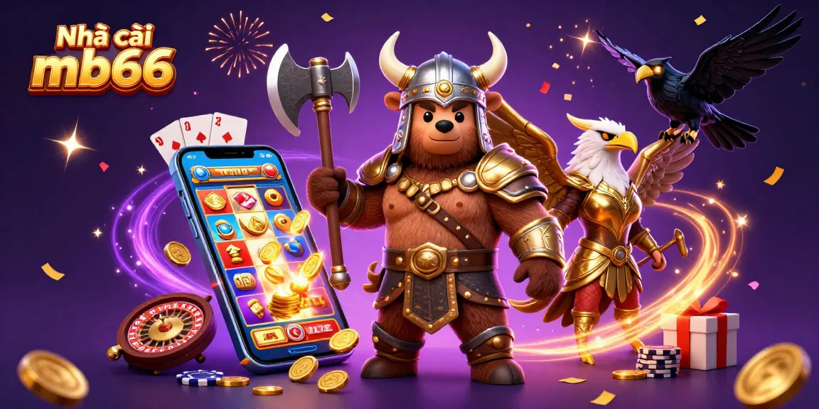 Engage in remarkable winnings at Nhà cái mb66, amidst vibrant slots, gold coins, and dynamic casino adventures.