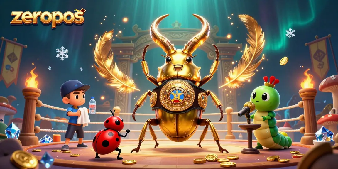 Engage with zeropos in a lively casino battle scene with exciting characters and elements.