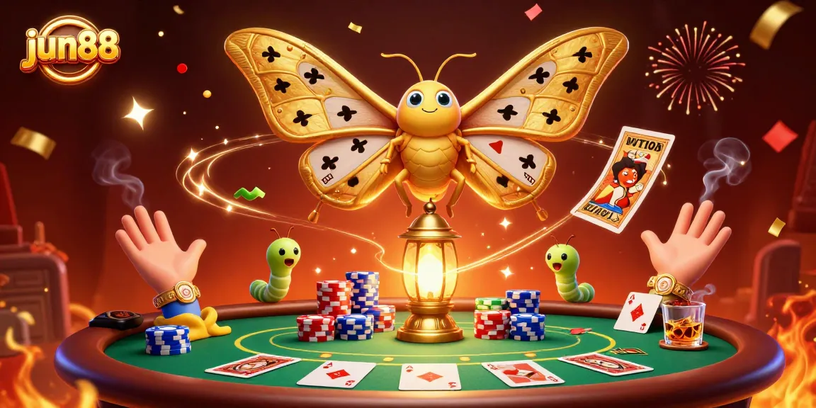 Experience thrilling action at jun88 with a vibrant illustration capturing the essence of online gambling.