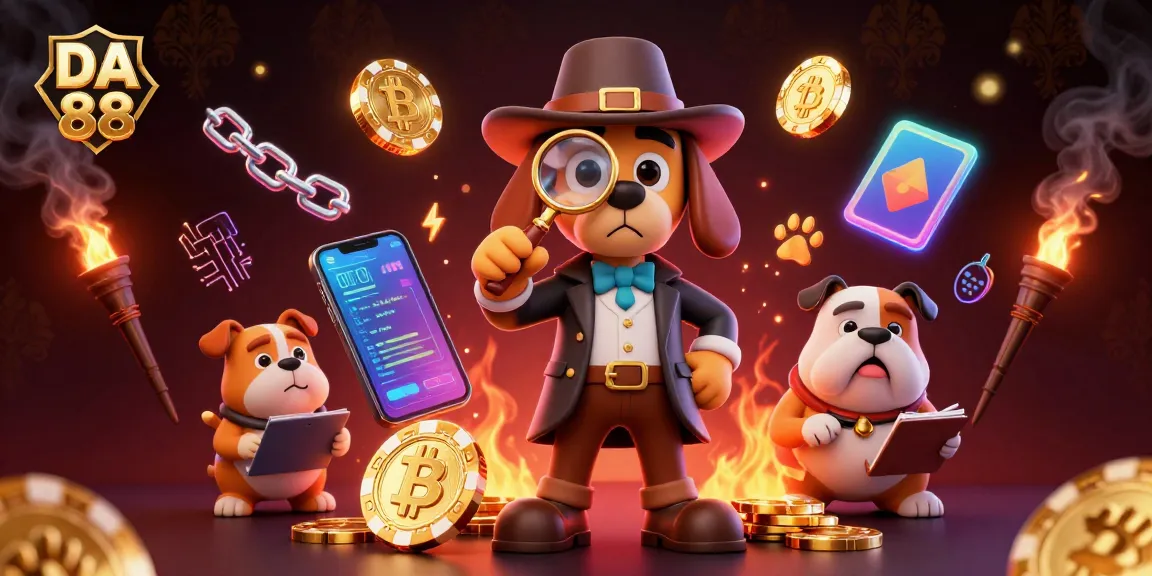 DA 88 detective investigates poker chip clues amidst digital casino elements