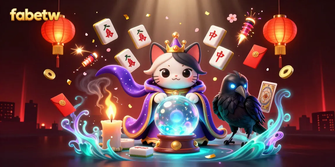 Experience the thrill of fabetw with enchanting characters and dynamic casino elements in this vibrant illustration.