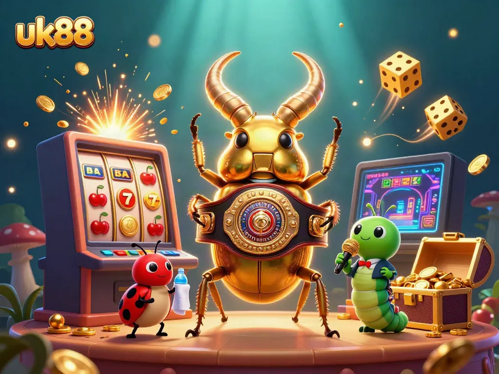 Experience thrilling moments with the uk88 brand illustrated in a dynamic casino scene.
