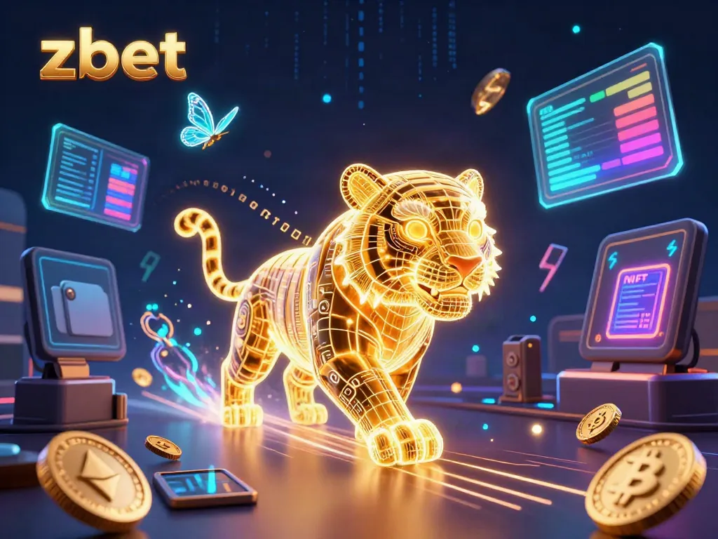 Engage in exciting gameplay at zbet with vibrant graphics and dynamic casino elements around a neon tiger.