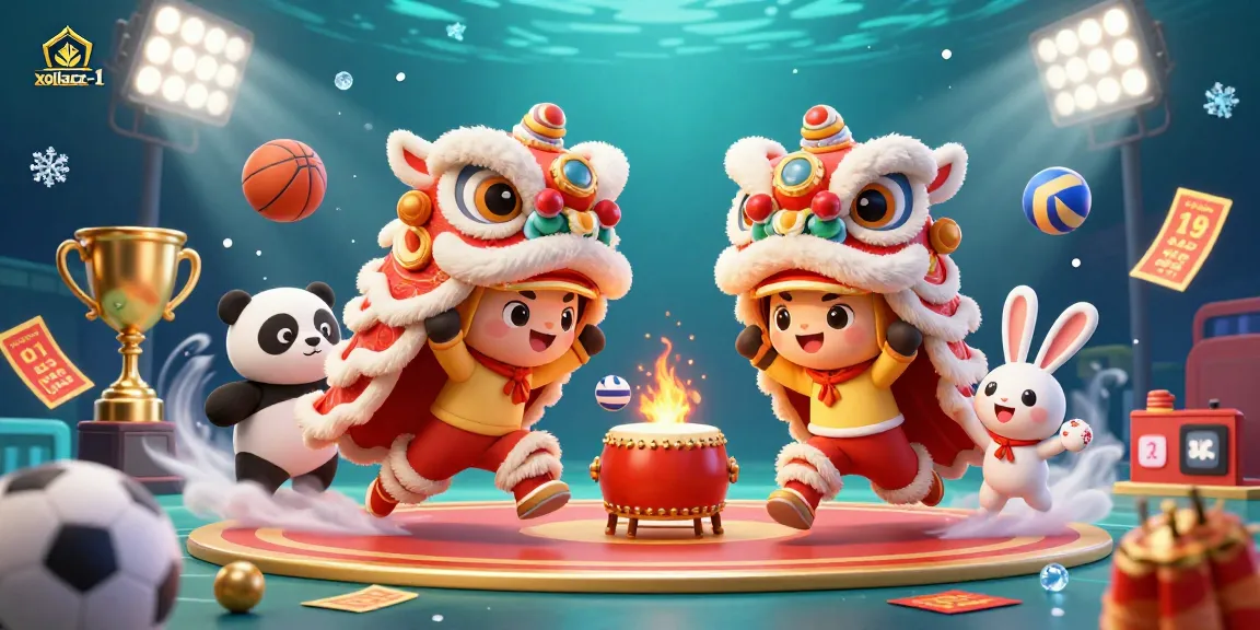 Engage with sports betting on xoilacz-1 while celebrating culture with a festive lion dance scene.