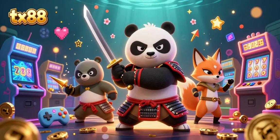 Engage with tx88's thrilling slots scene featuring dynamic characters and vibrant game elements.