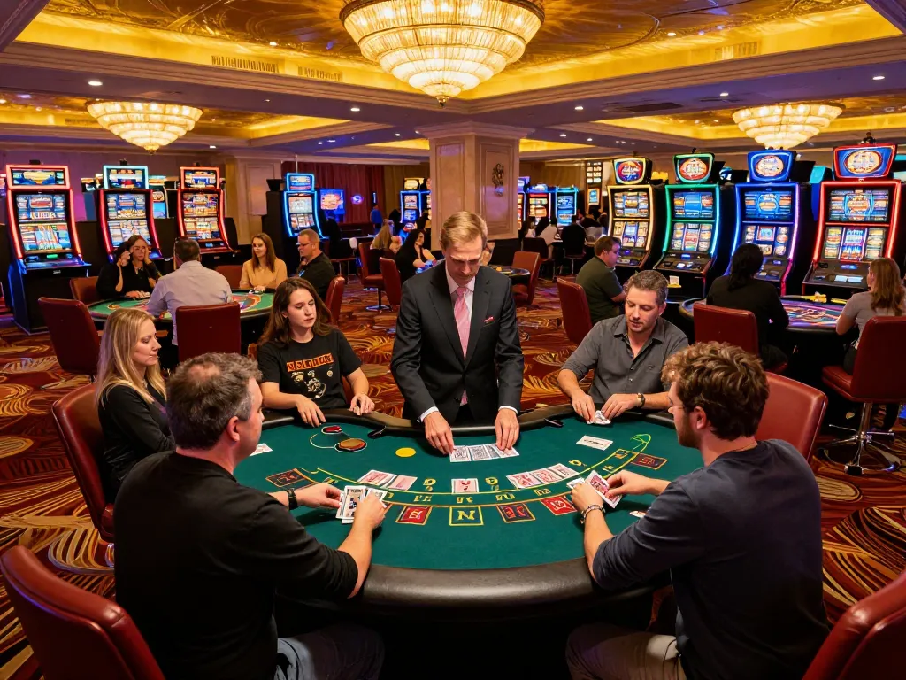 Experience the excitement of QQ888 at a live blackjack game with players engaged in strategic betting.