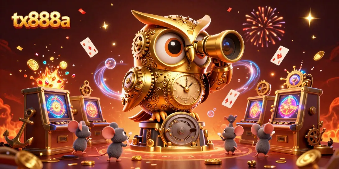 Experience excitement at tx888a with animated characters in a vibrant casino scene.