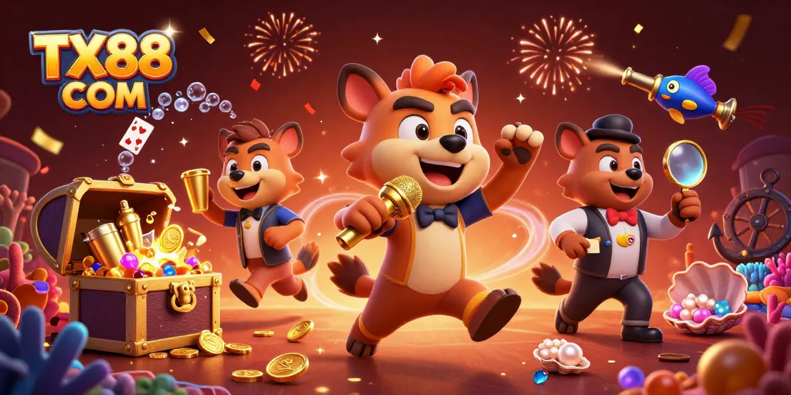 Experience excitement at TX88 COM with a lively comedy casino club scene featuring hyenas!