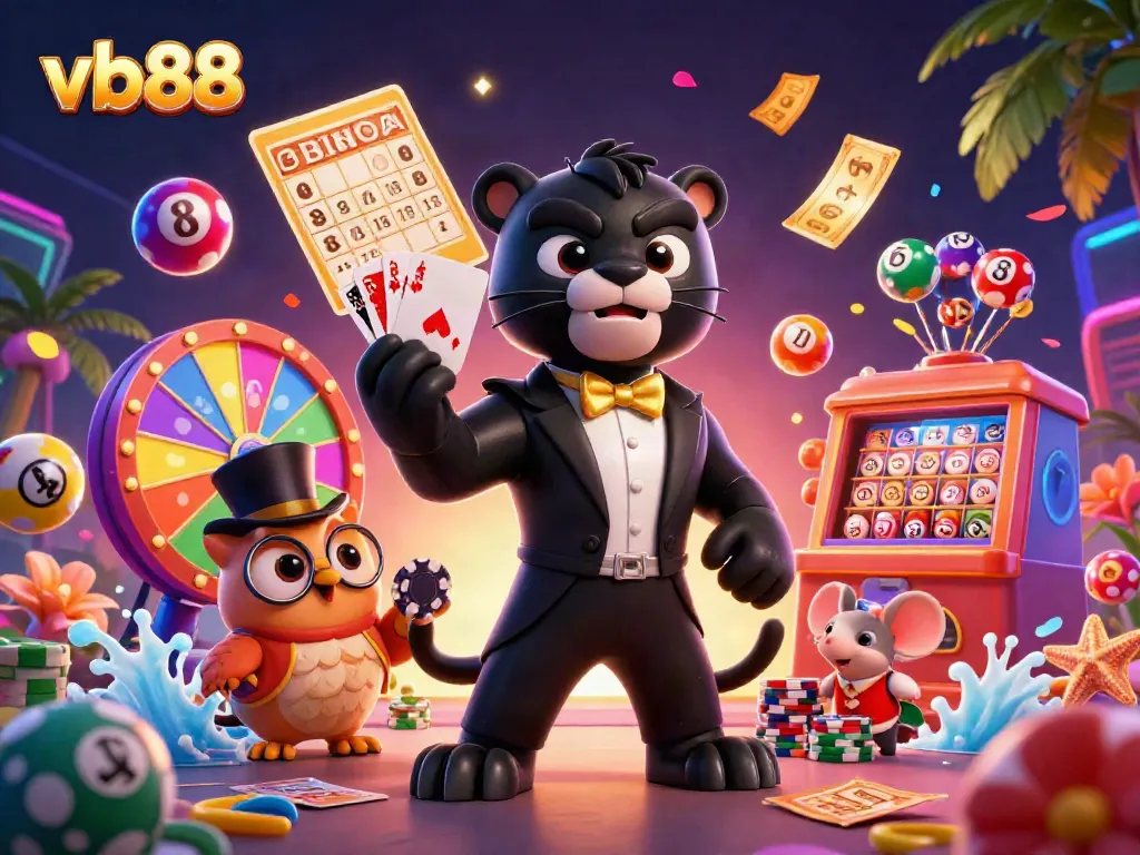Engage with vb88 and win big through an exciting casino scene featuring dynamic characters and vibrant game elements.