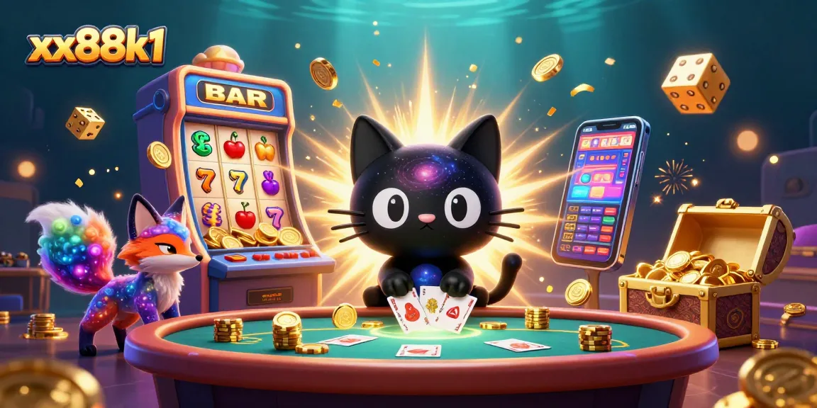 Engage with the exhilarating xx88k1 casino experience featuring cosmic characters and vibrant gaming elements.