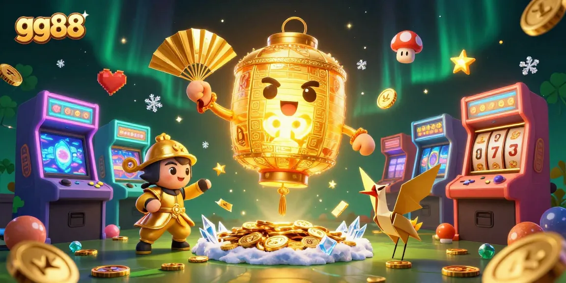 Win big with gg88 in an immersive casino scene featuring vibrant characters and gaming elements.