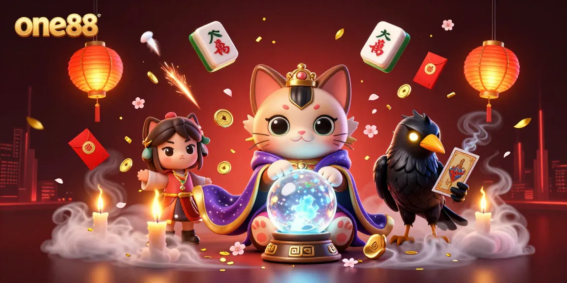 Experience thrilling gameplay with one88's vibrant casino atmosphere featuring mystical characters and dynamic elements.