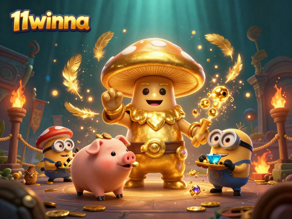 Engage with 11winna as the golden wizard channels luck amidst vibrant casino magic.