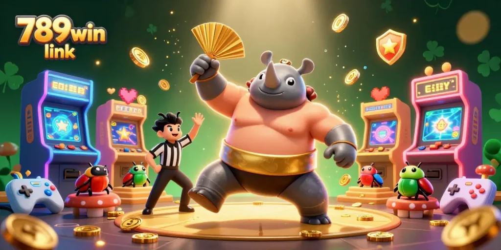 Experience thrilling wins with 789win link as the sumo champion beetle stomps coins everywhere!